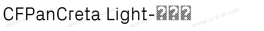CFPanCreta Light字体转换